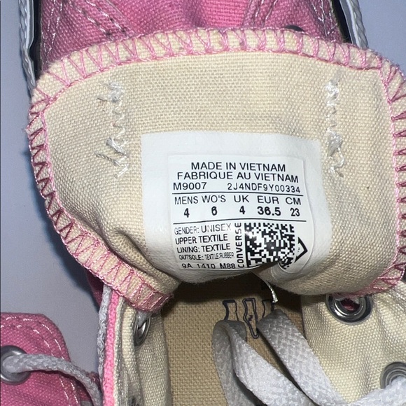 Converse Pink Canvas Sneakers - Picture 9 of 11